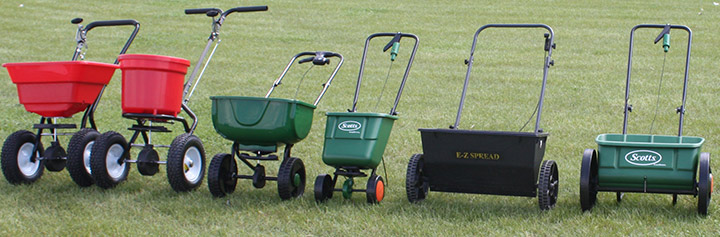 Different types of grass seed spreader - Boston Seeds